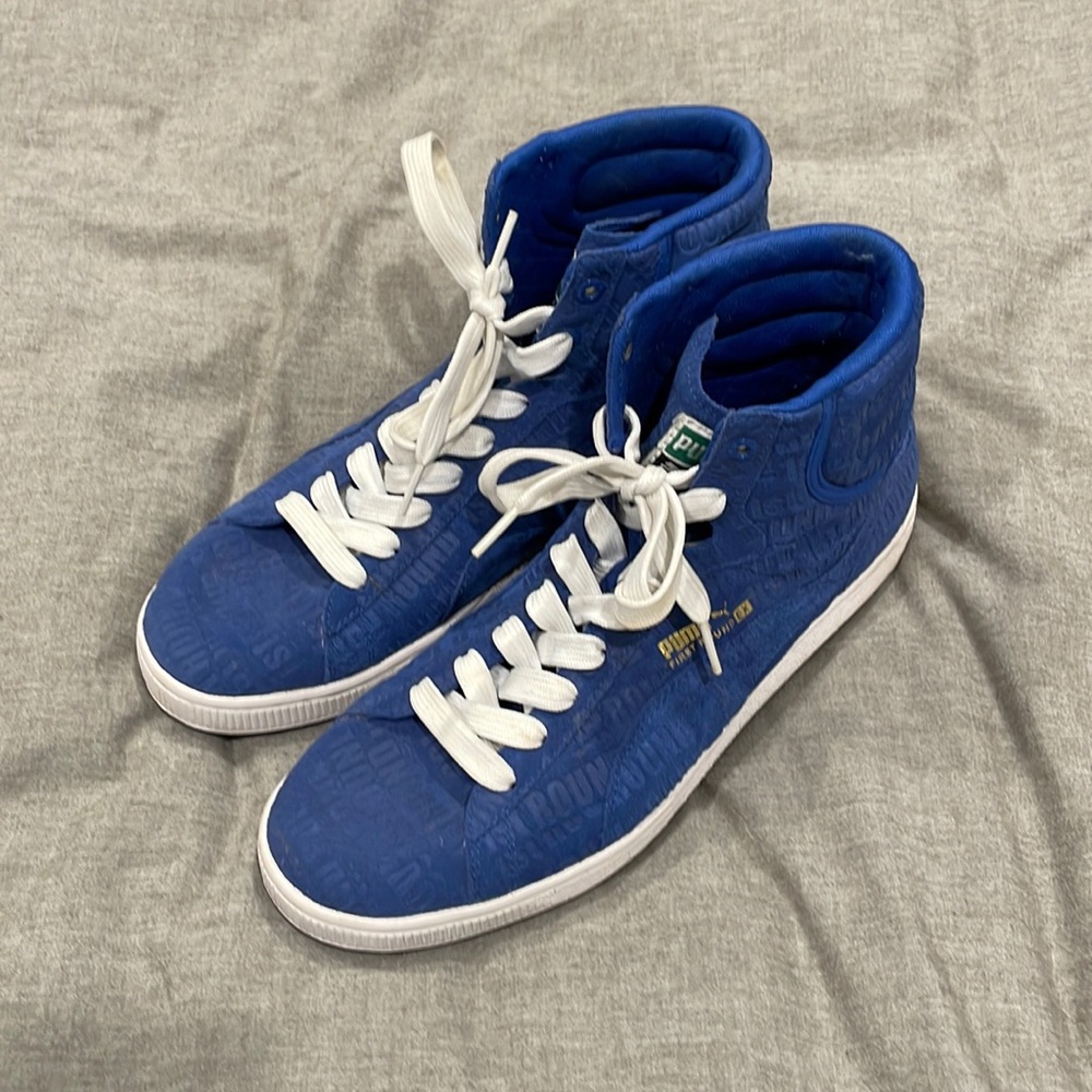 Puma First Rounds, blue suede